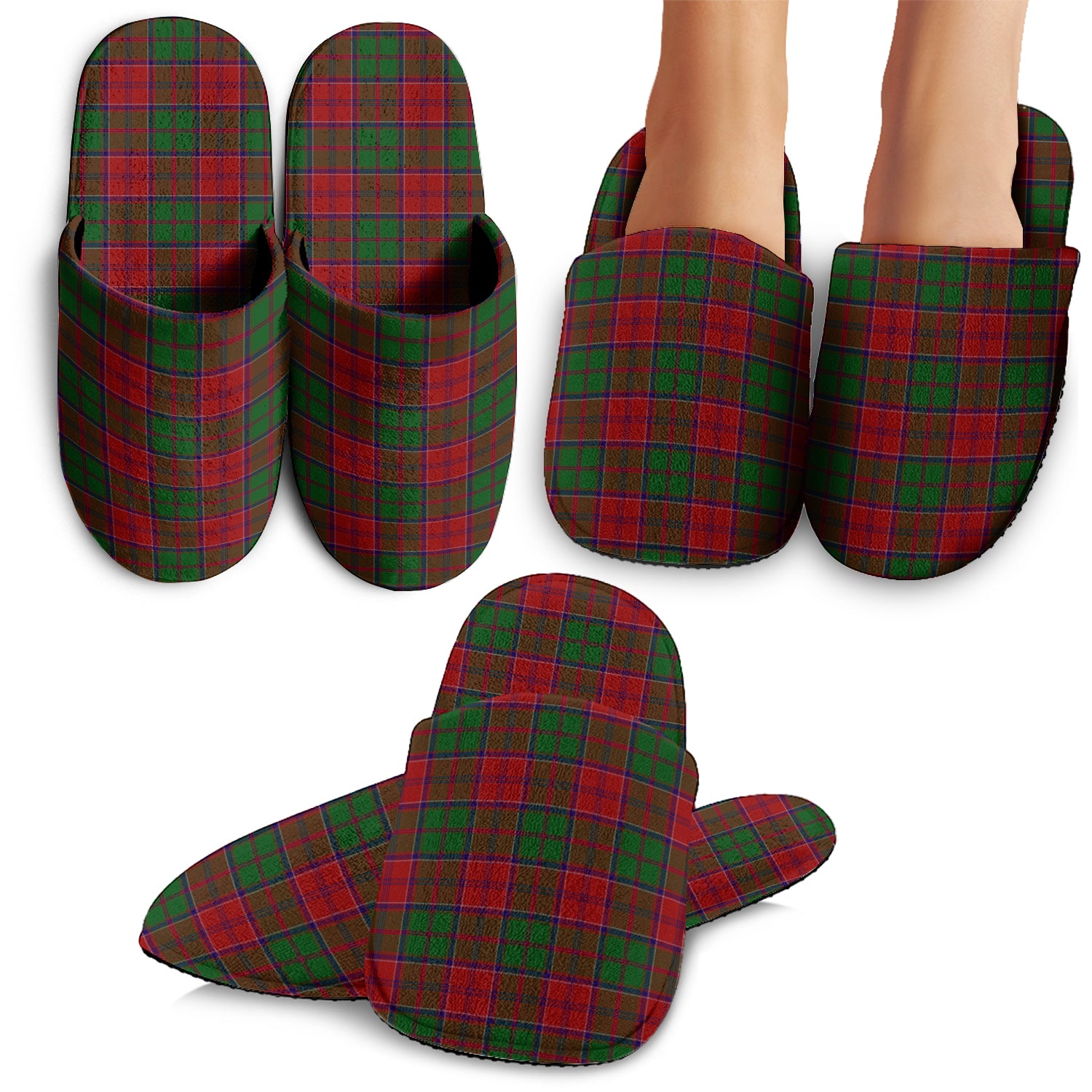 Grant Tartan Home Slippers - Tartanvibesclothing