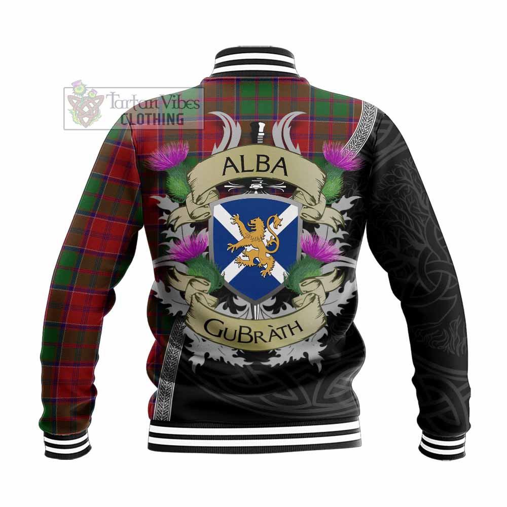 Grant Tartan Family Crest Baseball Jacket Lion Rampant Royal Thistle Shield Celtic Inspired - Tartan Vibes Clothing