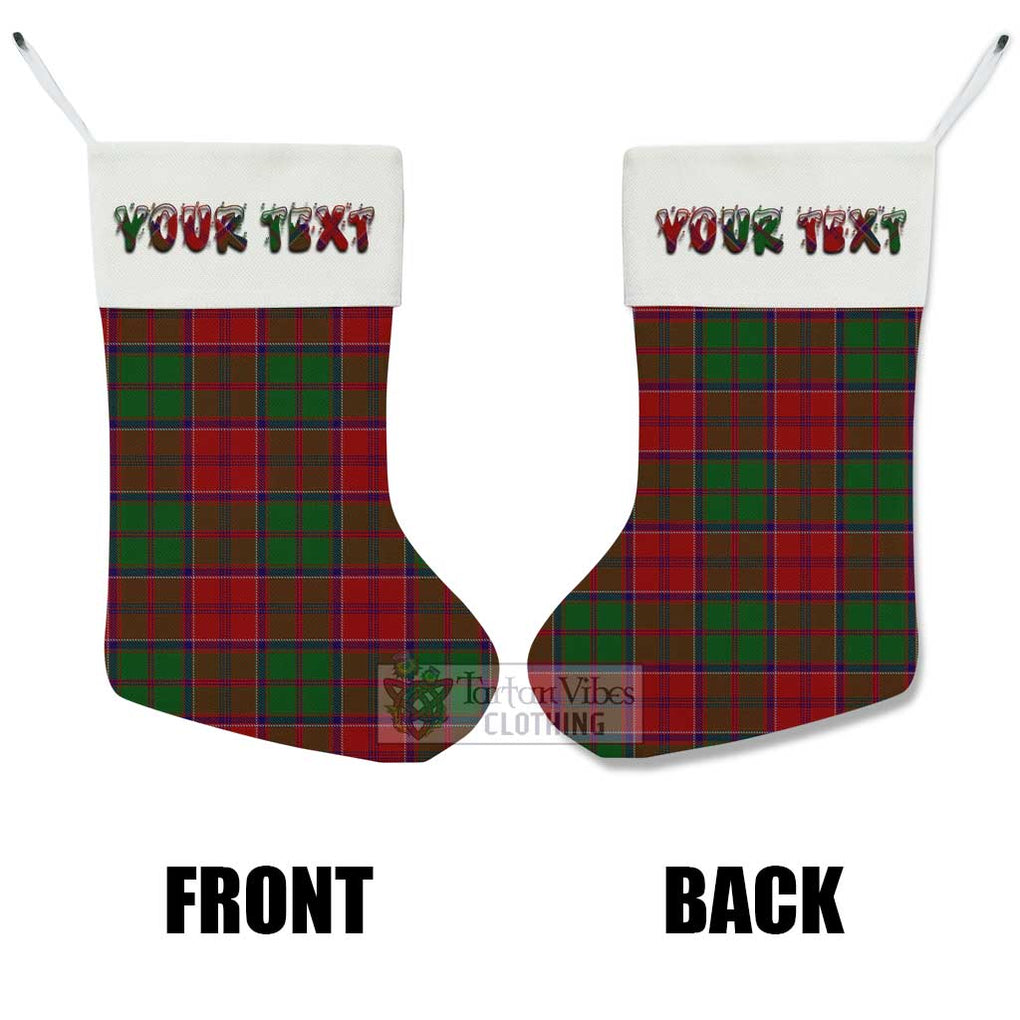 Tartan Vibes Clothing Grant Tartan Christmas Stocking with Personalized Text