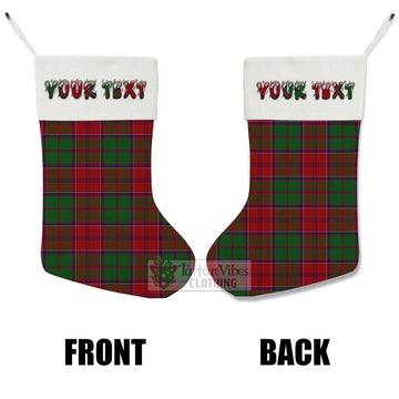 Grant Tartan Christmas Stocking with Personalized Text