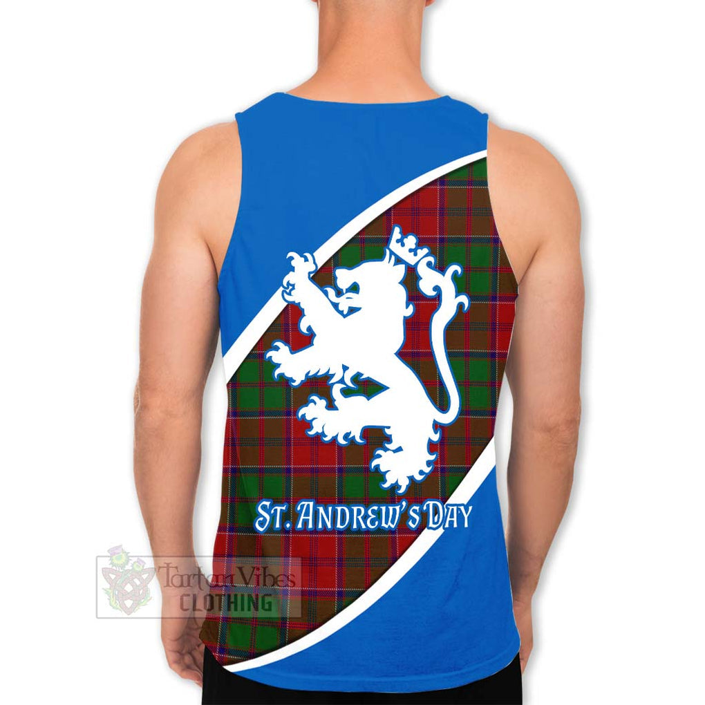 Tartan Vibes Clothing Grant Family Crest Tartan Men's Tank Top Celebrate Saint Andrew's Day in Style