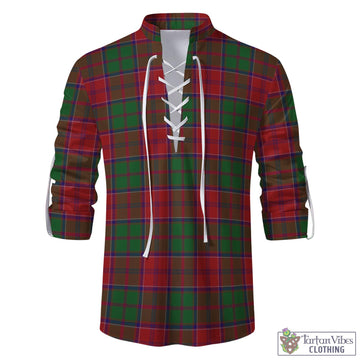 Grant Tartan Men's Scottish Traditional Jacobite Ghillie Kilt Shirt