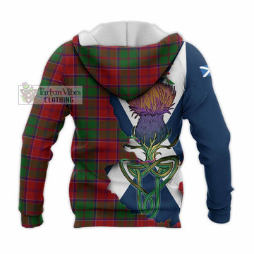 Grant Tartan Family Crest Knitted Hoodie Scottish Thistle Celtic Inspired - Tartan Vibes Clothing