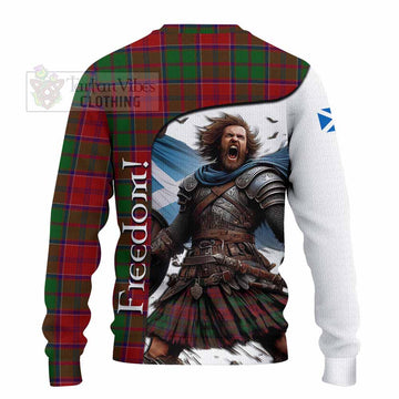 Grant Crest Tartan Knitted Sweater Inspired by the Freedom of Scottish Warrior