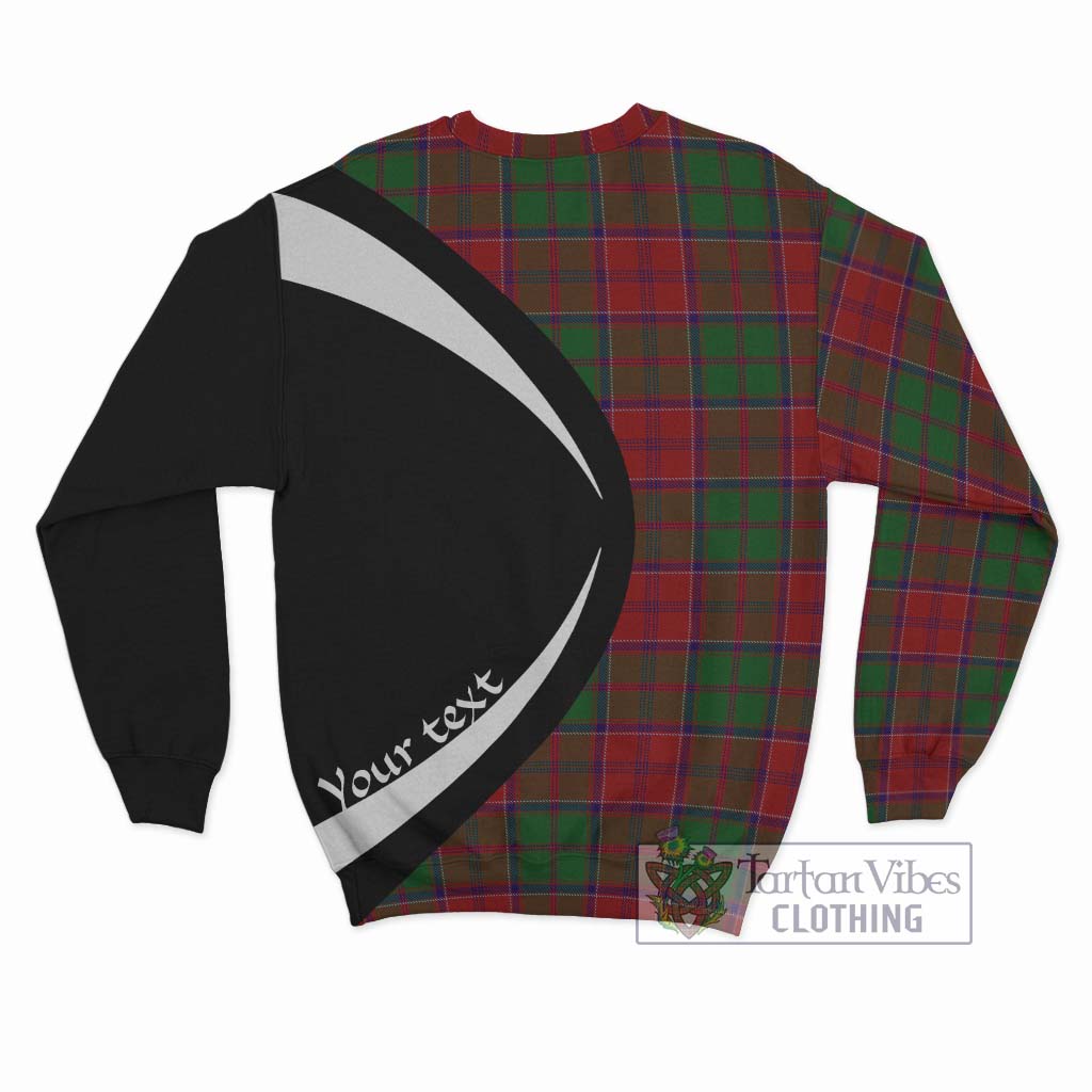 Grant Tartan Sweatshirt with Family Crest Circle Style - Tartan Vibes Clothing