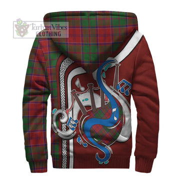 Grant Tartan Sherpa Hoodie with Epic Bagpipe Style