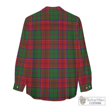 Grant Tartan Women's Casual Shirt with Family Crest