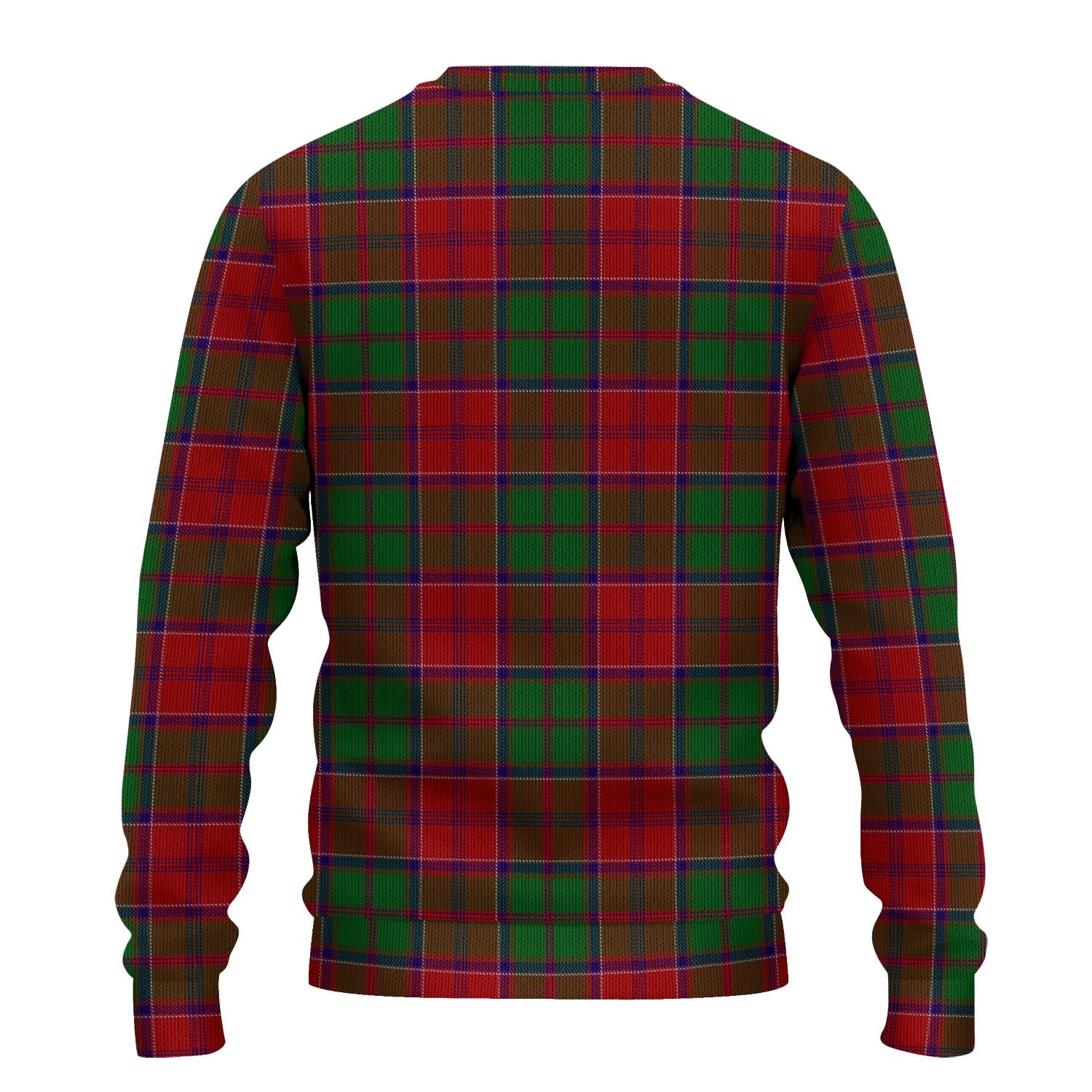 Grant Tartan Knitted Sweater with Family Crest - Tartanvibesclothing