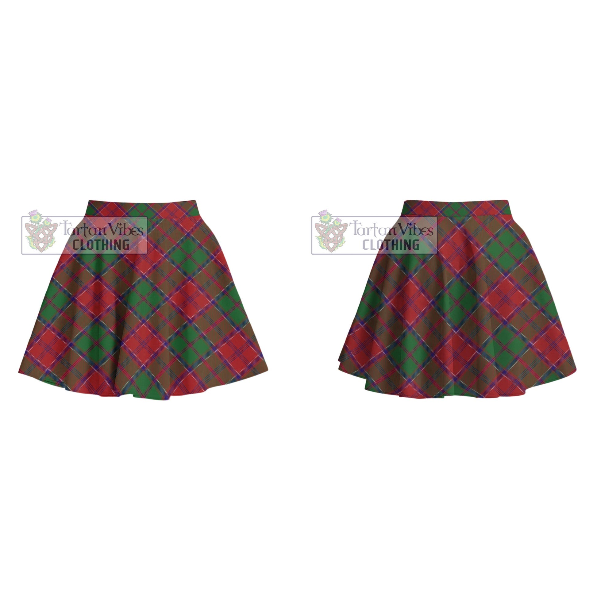 Tartan Vibes Clothing Grant Tartan Women's Plated Mini Skirt