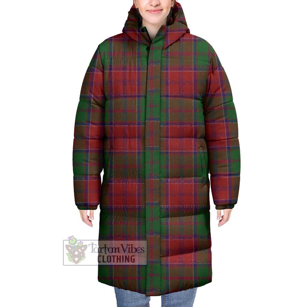 Tartan Vibes Clothing Grant Tartan Long Down Jacket