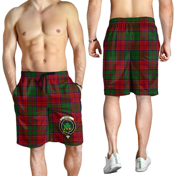 Grant Tartan Mens Shorts with Family Crest