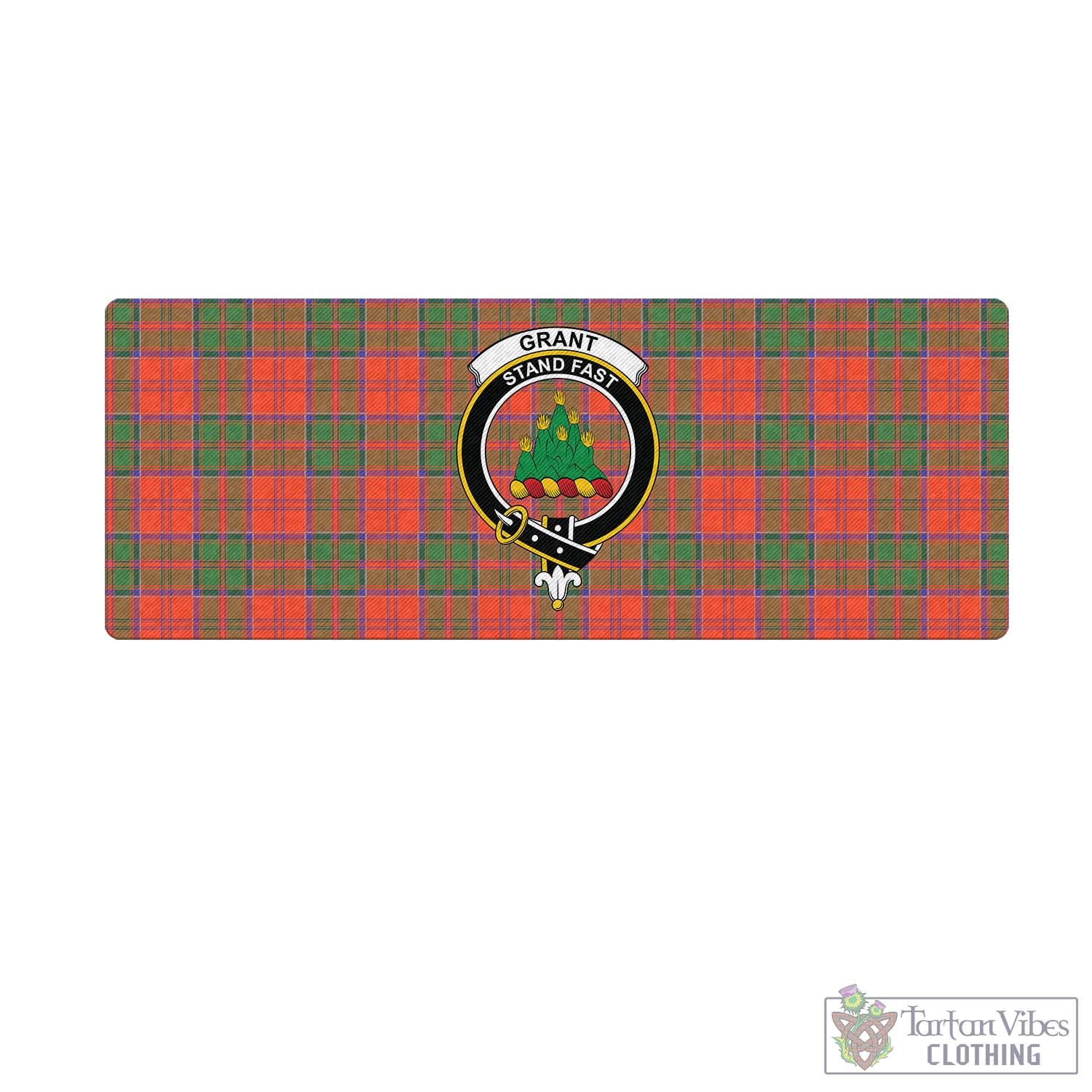 Tartan Vibes Clothing Grant Ancient Tartan Mouse Pad with Family Crest