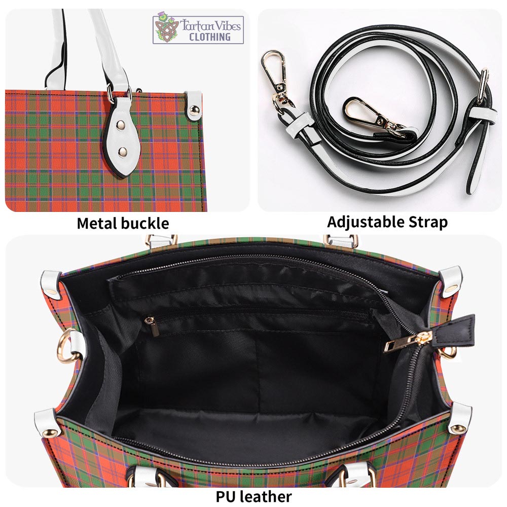 Tartan Vibes Clothing Grant Ancient Tartan Luxury Leather Handbags