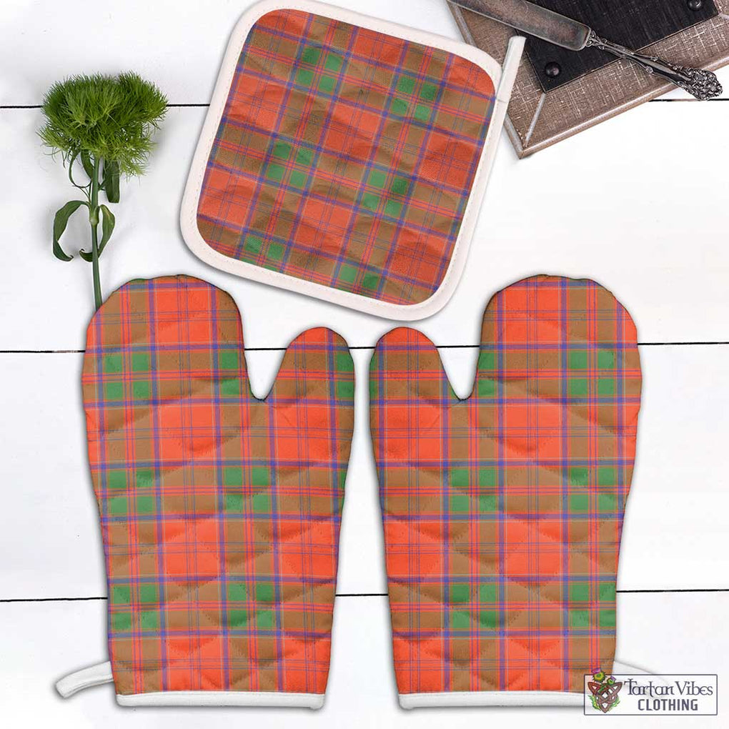 Grant Ancient Tartan Combo Oven Mitt & Pot-Holder Combo 1 Oven Mitt & 1 Pot-Holder White - Tartan Vibes Clothing