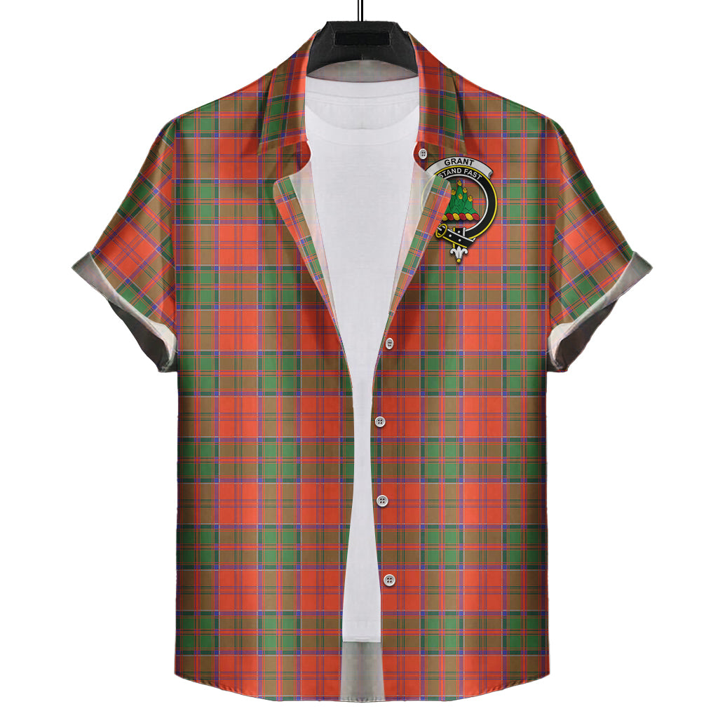 grant-ancient-tartan-short-sleeve-button-down-shirt-with-family-crest