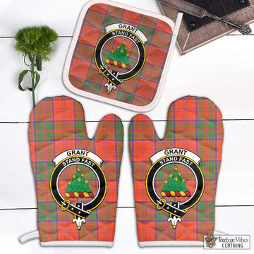 Grant Ancient Tartan Combo Oven Mitt & Pot-Holder with Family Crest