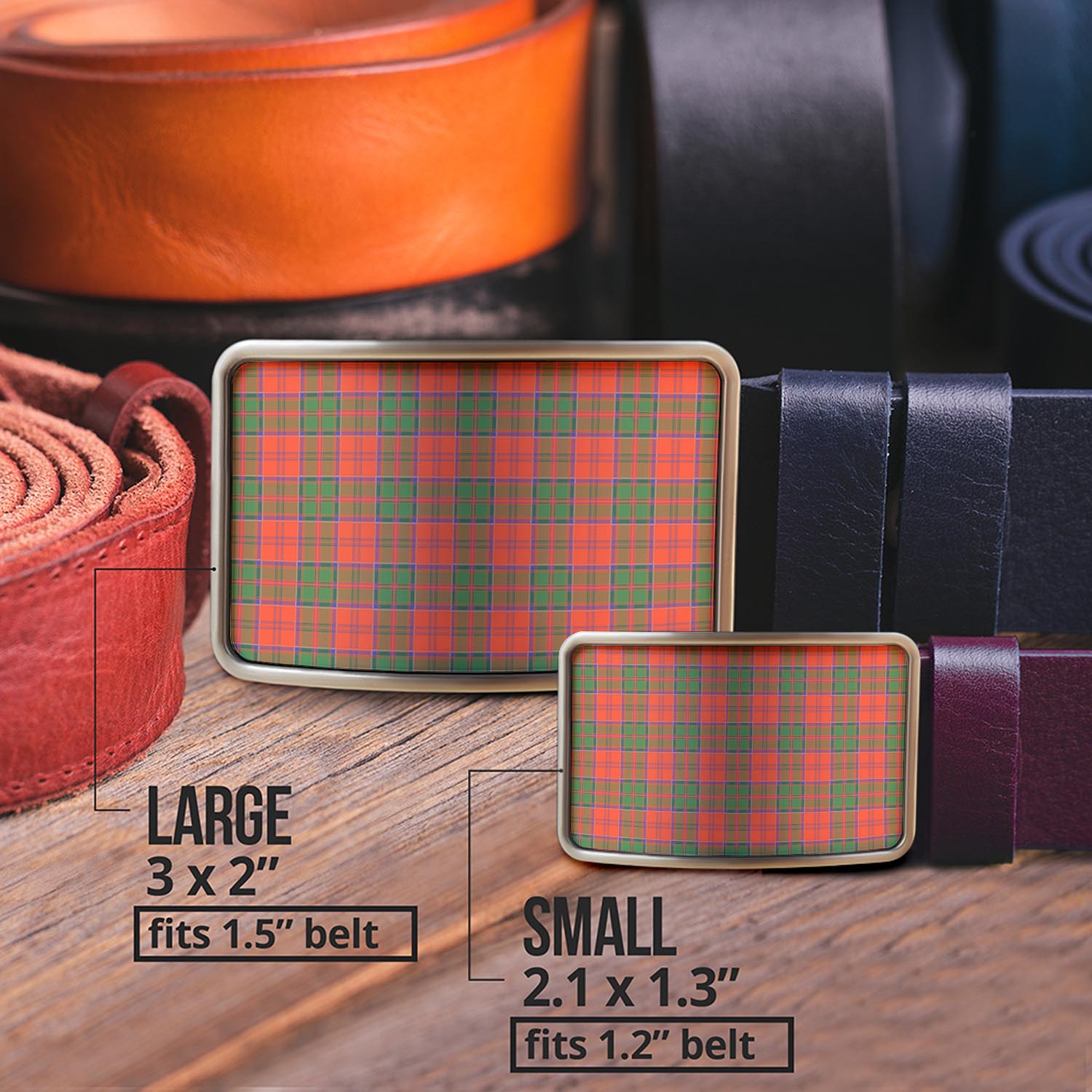 Grant Ancient Tartan Belt Buckles - Tartan Vibes Clothing