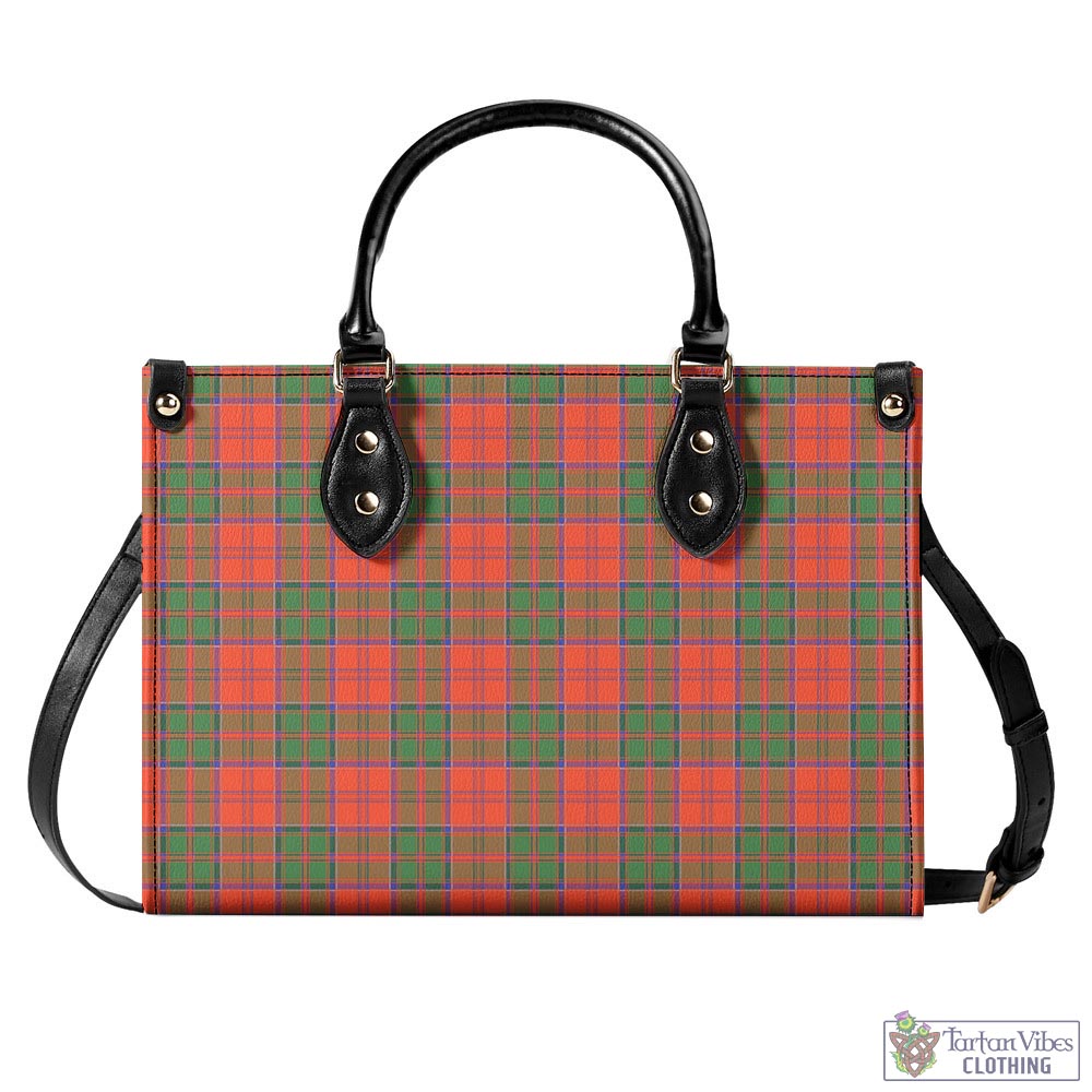 Tartan Vibes Clothing Grant Ancient Tartan Luxury Leather Handbags