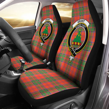 Grant Ancient Tartan Car Seat Cover with Family Crest