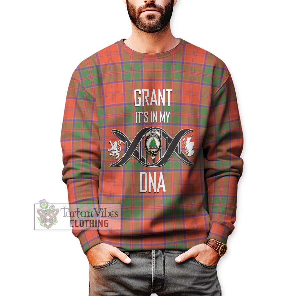 Grant Ancient Tartan Sweatshirt with Family Crest DNA In Me Style Unisex - Tartanvibesclothing Shop