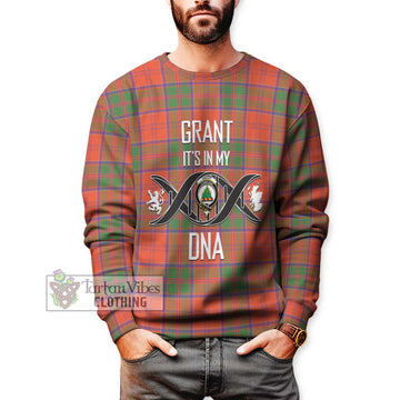 Grant Ancient Tartan Sweatshirt with Family Crest DNA In Me Style