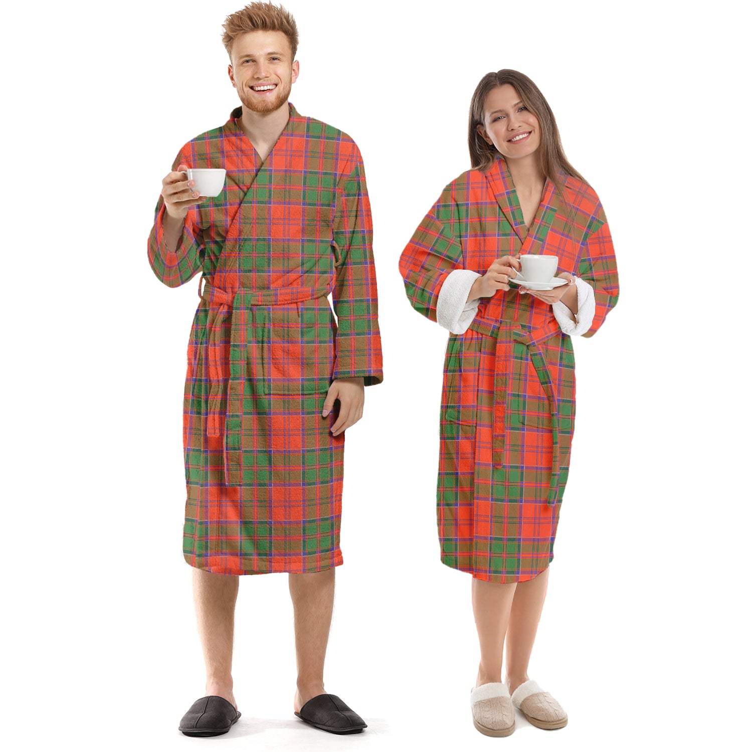 Grant Ancient Tartan Bathrobe Unisex S - Tartan Vibes Clothing