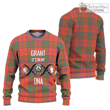 Grant Ancient Tartan Ugly Sweater with Family Crest DNA In Me Style