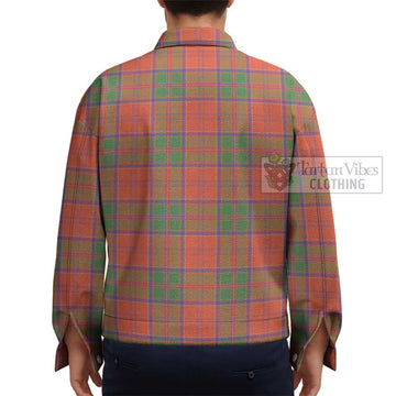 Grant Ancient Tartan Unisex Lapel Cotton Jacket