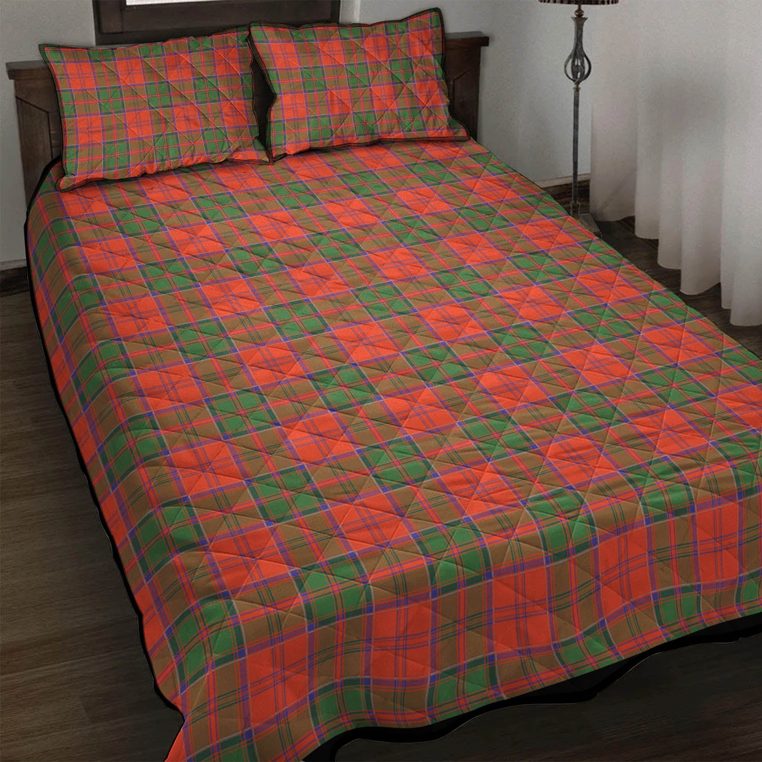 Grant Ancient Tartan Quilt Bed Set - Tartan Vibes Clothing