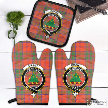 Grant Ancient Tartan Combo Oven Mitt & Pot-Holder with Family Crest