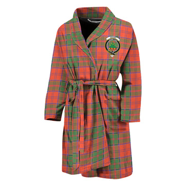 Grant Ancient Tartan Bathrobe with Family Crest