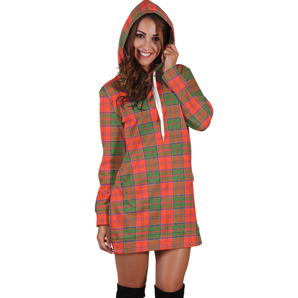 Grant Ancient Tartan Hoodie Dress - Tartan Vibes Clothing