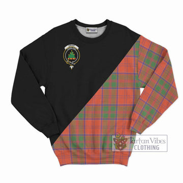 Grant Ancient Tartan Sweatshirt with Family Crest and Military Logo Style