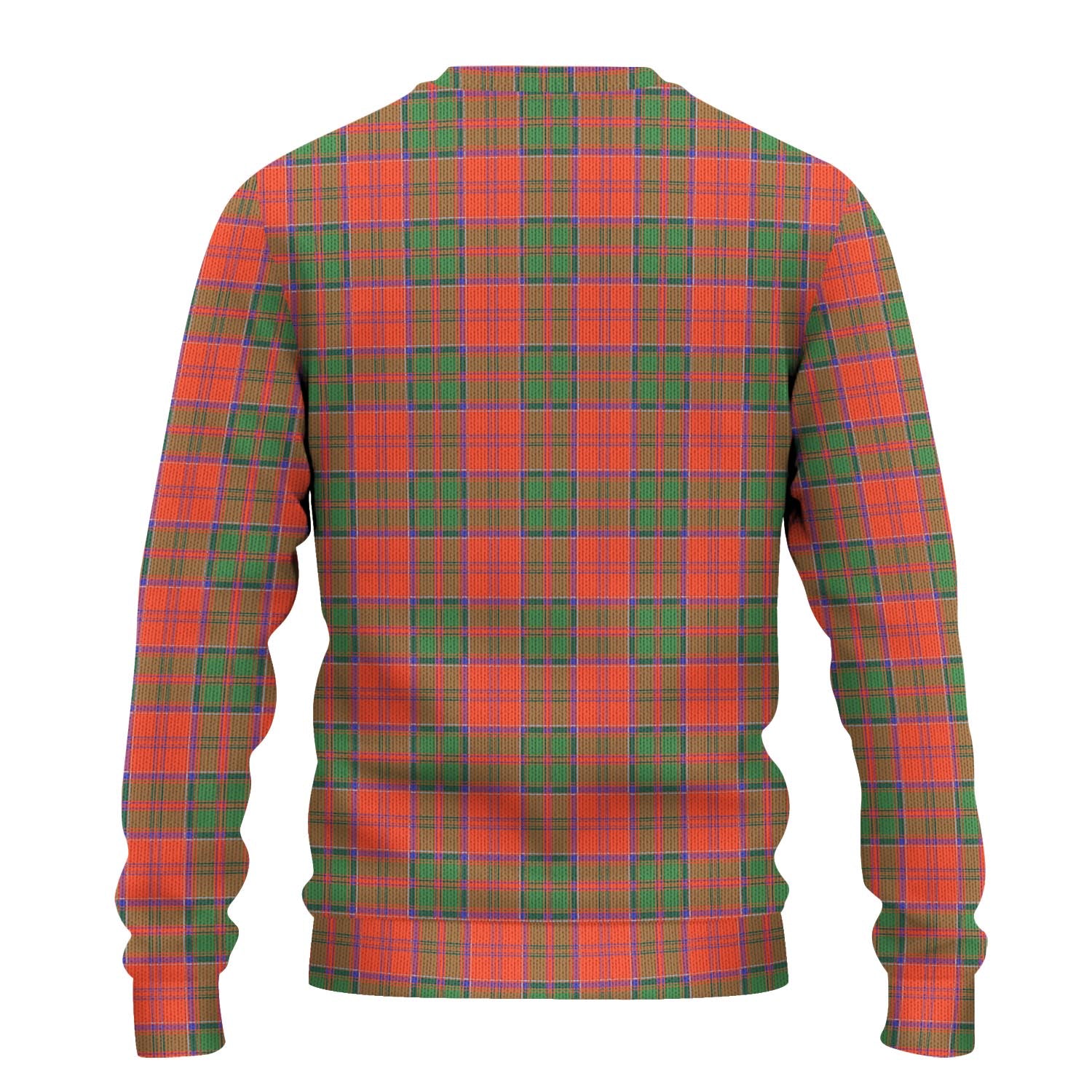 Grant Ancient Tartan Knitted Sweater with Family Crest - Tartanvibesclothing