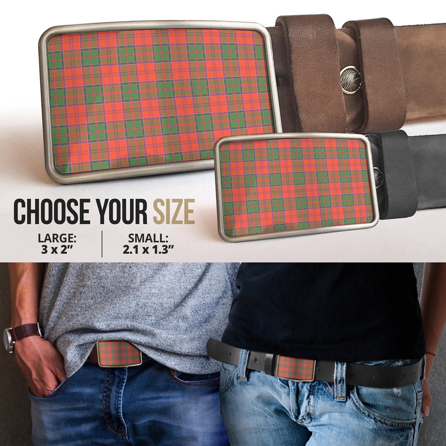 Grant Ancient Tartan Belt Buckles - Tartan Vibes Clothing