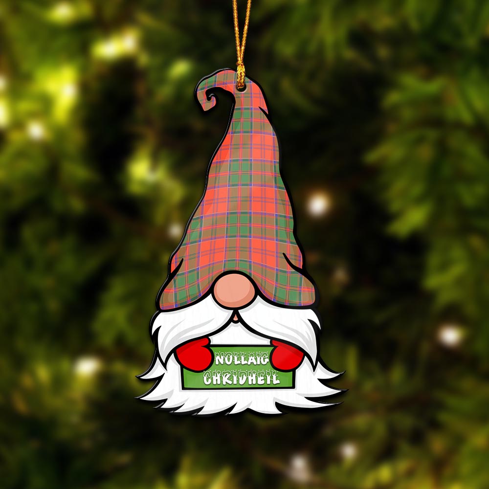 Grant Ancient Gnome Christmas Ornament with His Tartan Christmas Hat - Tartanvibesclothing