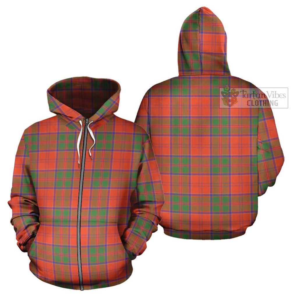 Grant Ancient Tartan Cotton Hoodie Zip Hoodie - Tartan Vibes Clothing