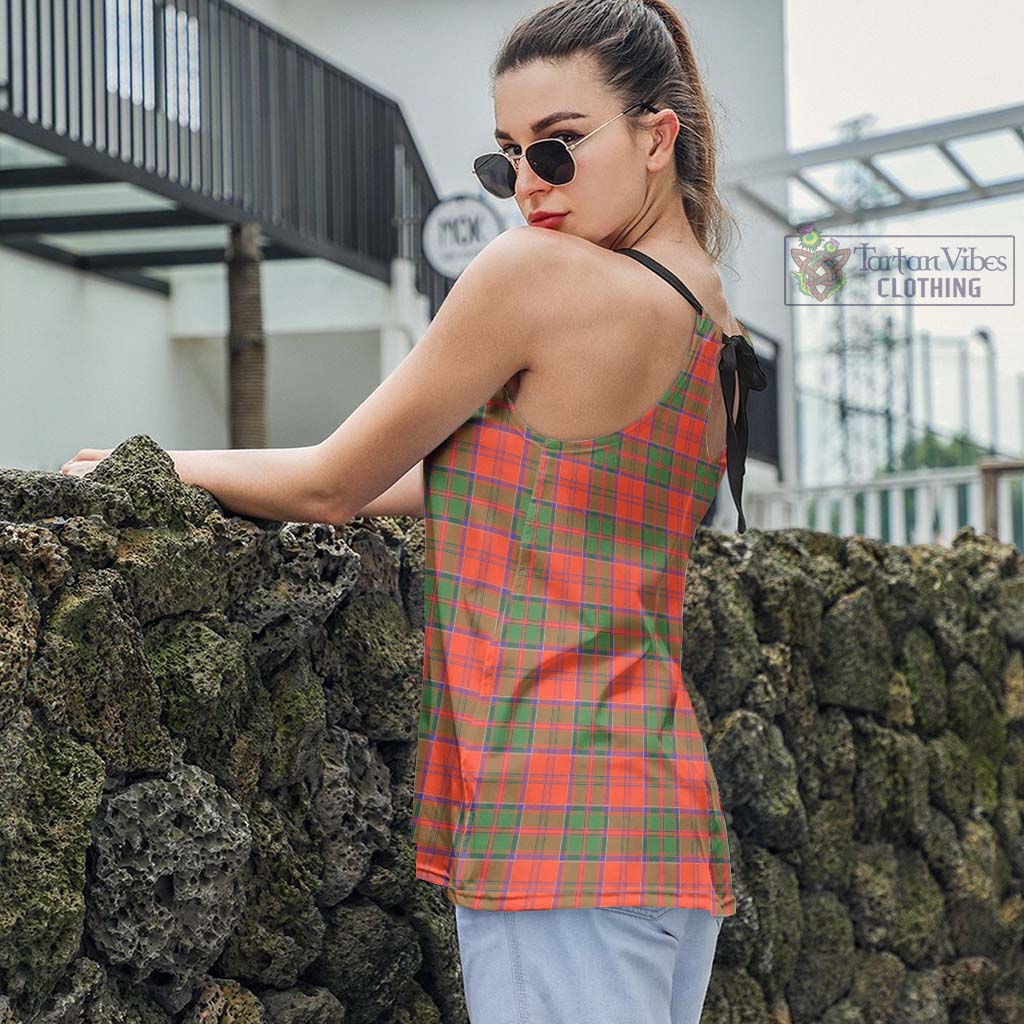 Tartan Vibes Clothing Grant Ancient Tartan Loose Halter Neck Camisole