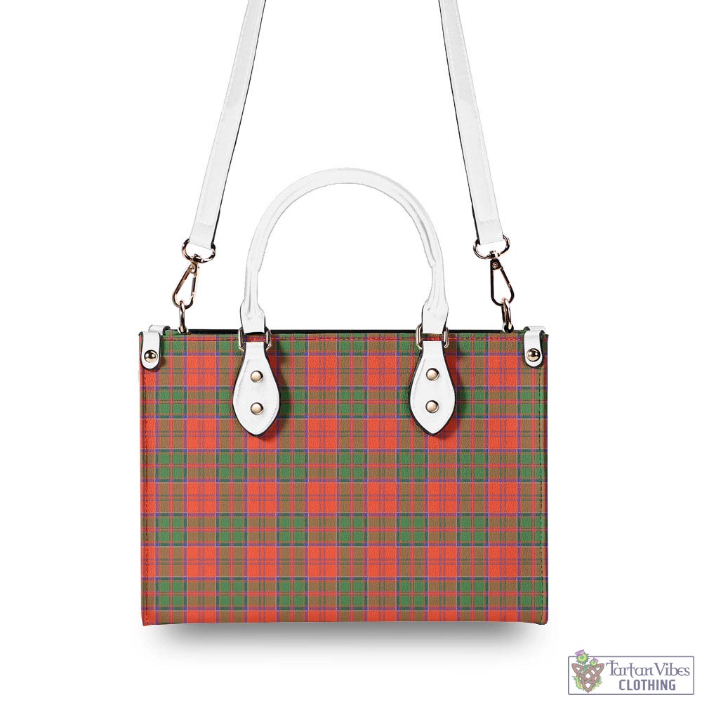 Tartan Vibes Clothing Grant Ancient Tartan Luxury Leather Handbags