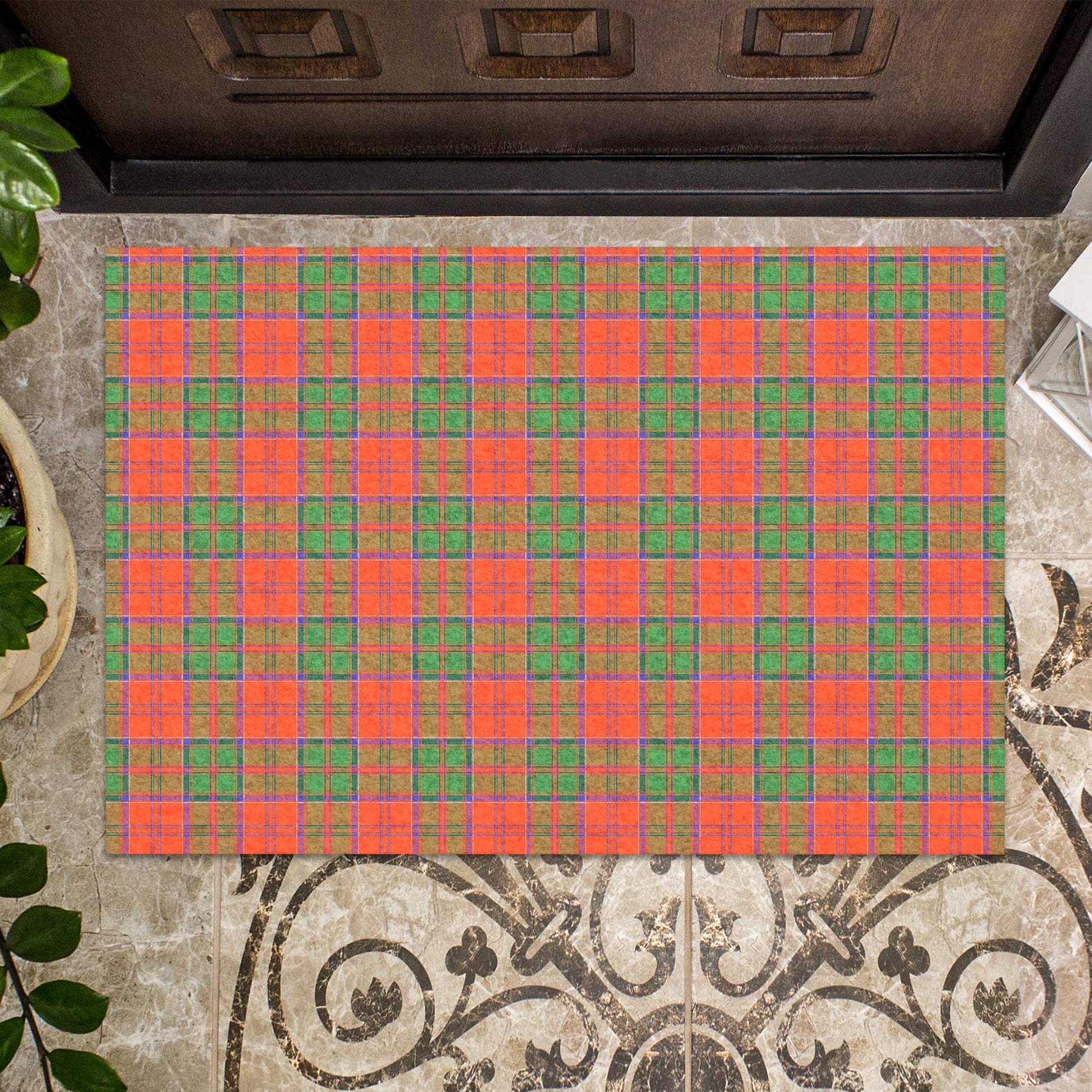 Grant Ancient Tartan Door Mat - Tartanvibesclothing