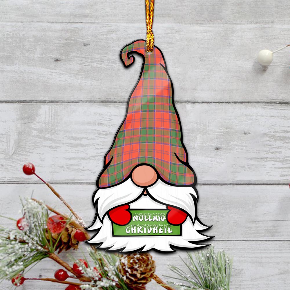 Grant Ancient Gnome Christmas Ornament with His Tartan Christmas Hat - Tartanvibesclothing