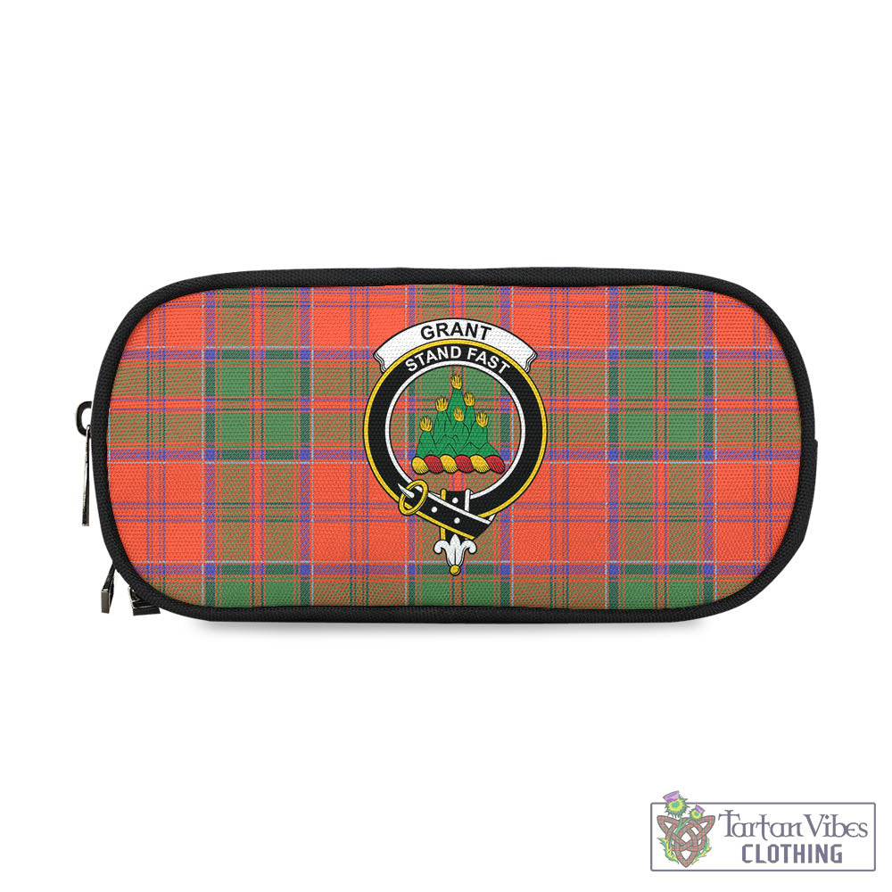 Tartan Vibes Clothing Grant Ancient Tartan Pen and Pencil Case with Family Crest