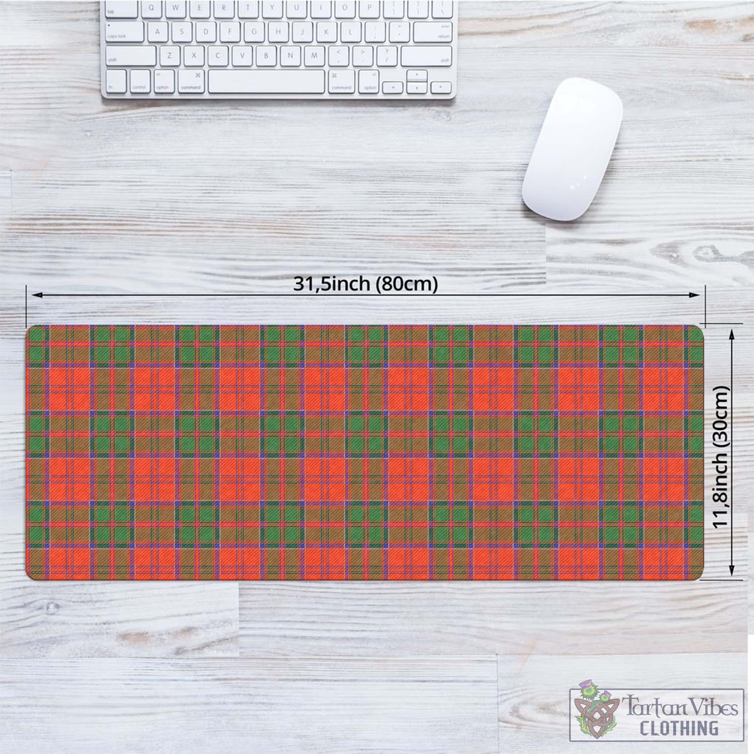 Tartan Vibes Clothing Grant Ancient Tartan Mouse Pad