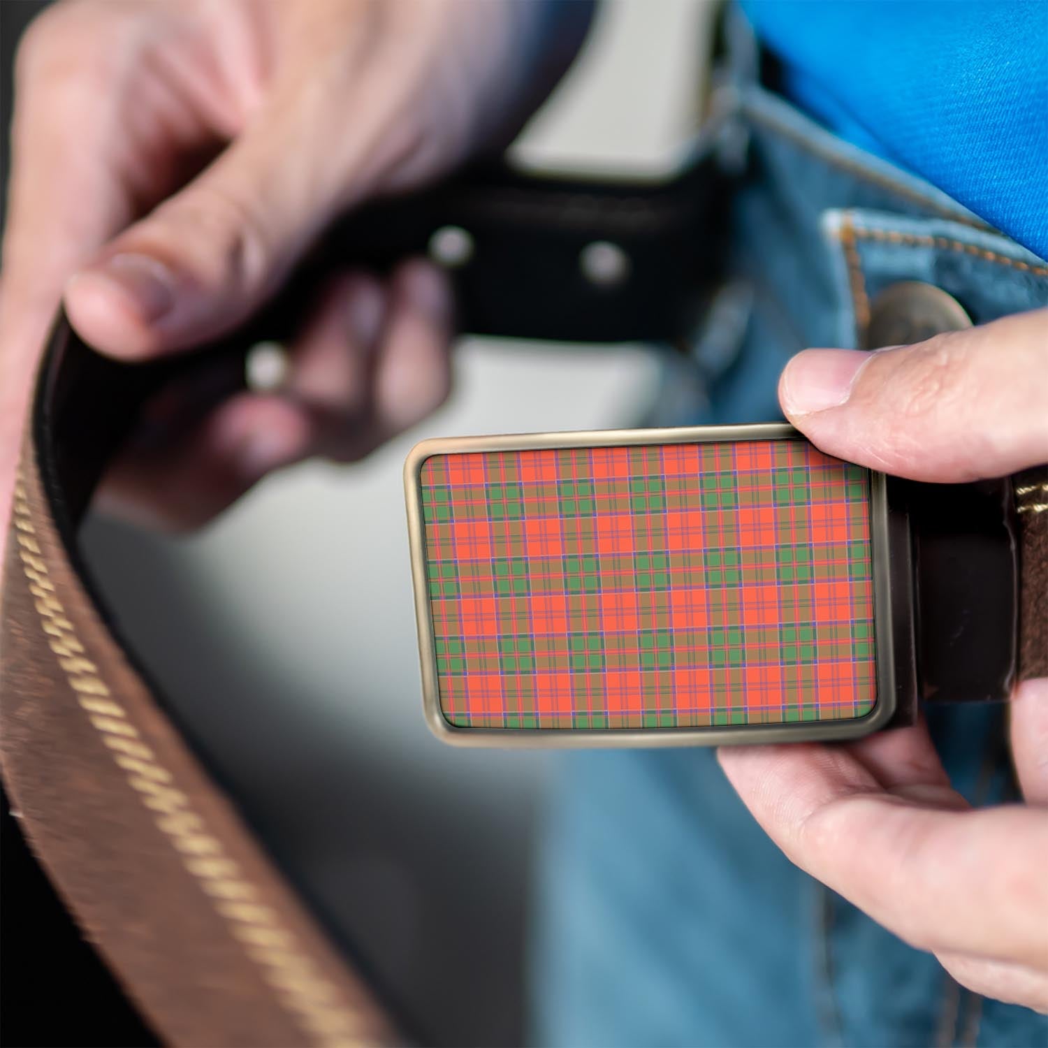 Grant Ancient Tartan Belt Buckles - Tartan Vibes Clothing