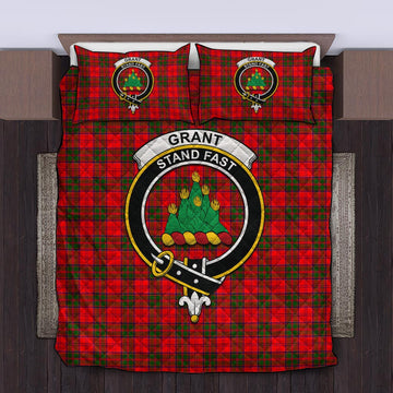 Grant Modern Tartan Quilt Bed Set with Family Crest