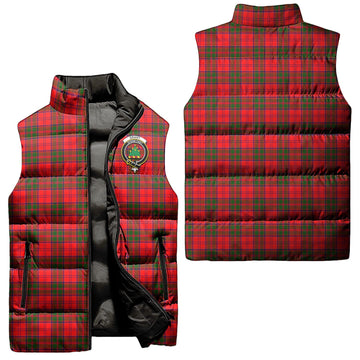 Grant Modern Tartan Sleeveless Puffer Jacket with Family Crest