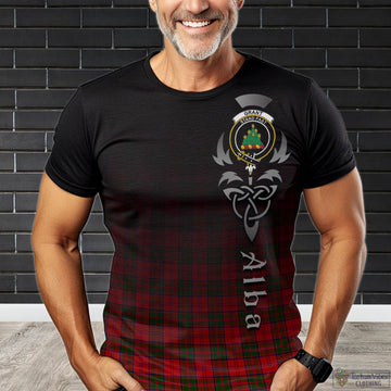 Grant Modern Tartan T-Shirt Featuring Alba Gu Brath Family Crest Celtic Inspired