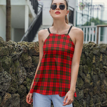 Grant Modern Tartan Loose Halter Neck Camisole