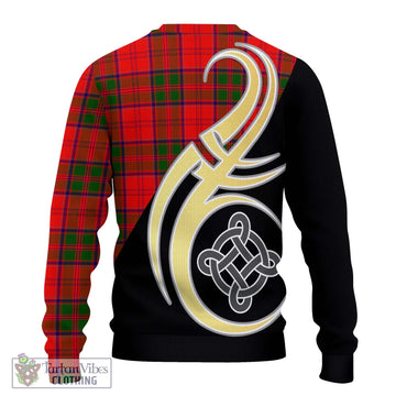 Grant Modern Tartan Ugly Sweater with Family Crest and Celtic Symbol Style