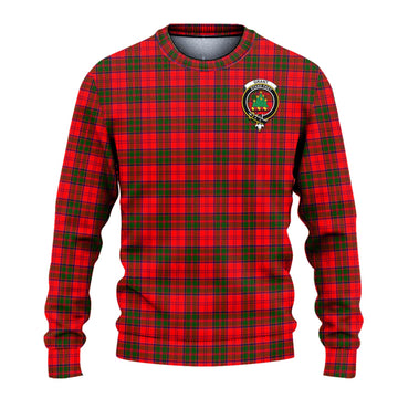 Grant Modern Tartan Ugly Sweater with Family Crest